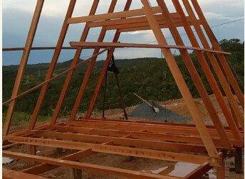 Estrutura A-Frame montada